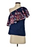 Parker 100% Cotton Blue Sleeveless Blouse Size S - photo 1