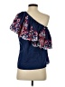 Parker 100% Cotton Blue Sleeveless Blouse Size S - photo 2