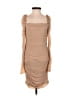Shein 100% Polyester Tan Cocktail Dress Size 4 - photo 1