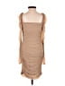 Shein 100% Polyester Tan Cocktail Dress Size 4 - photo 2