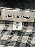 Cloth & Stone Checkered-gingham Gray Long Sleeve Button-Down Shirt Size M - photo 7