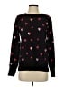 Time and Tru Hearts Black Pullover Sweater Size XS - photo 1