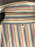 Unbranded Stripes Gray Short Sleeve Button-Down Shirt Size M - photo 7