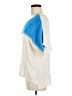Tibi Color Block Blue Short Sleeve Top Size M (estimated) - photo 5
