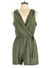Express Solid Green Romper Size M - photo 1