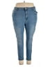Shein Curve Solid Blue Jeans Size 20 Plus (4) - photo 1