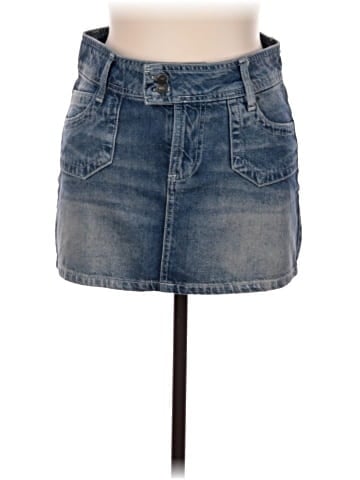 Subdued Denim Skirt (view 1)