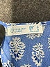 Primark 100% Cotton Blue 3/4 Sleeve Blouse Size 4 - photo 7