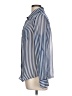 A. Byer 100% Polyester Stripes Blue Long Sleeve Blouse Size L - photo 5