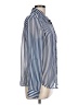 A. Byer 100% Polyester Stripes Blue Long Sleeve Blouse Size L - photo 4