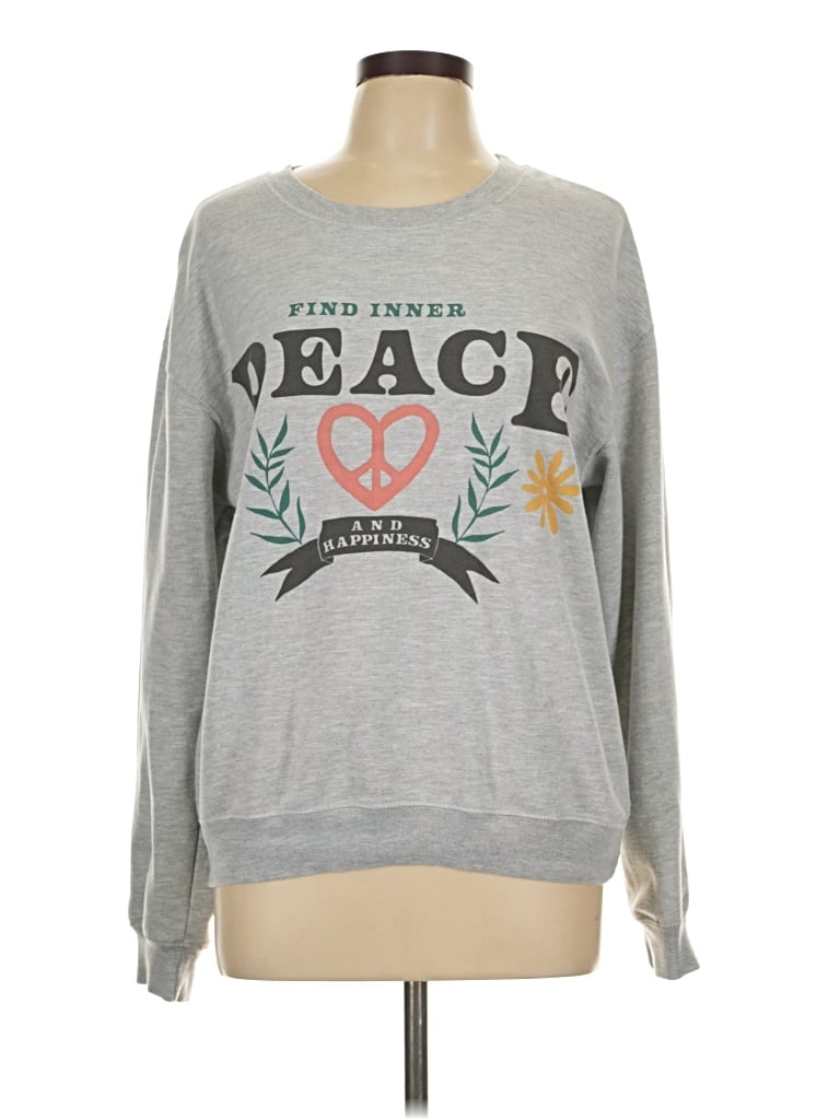 Pre-owned Wound Up Sweatshirt In Gray