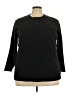 Duluth Trading Co. 100% Cotton Black 3/4 Sleeve Top Size 3X - photo 1