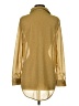 PrettyLittleThing Metallic Gold Long Sleeve Blouse Size S - photo 2