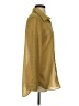 PrettyLittleThing Metallic Gold Long Sleeve Blouse Size S - photo 4