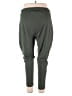 Feathers Solid Green Active Pants Size 3X - photo 2