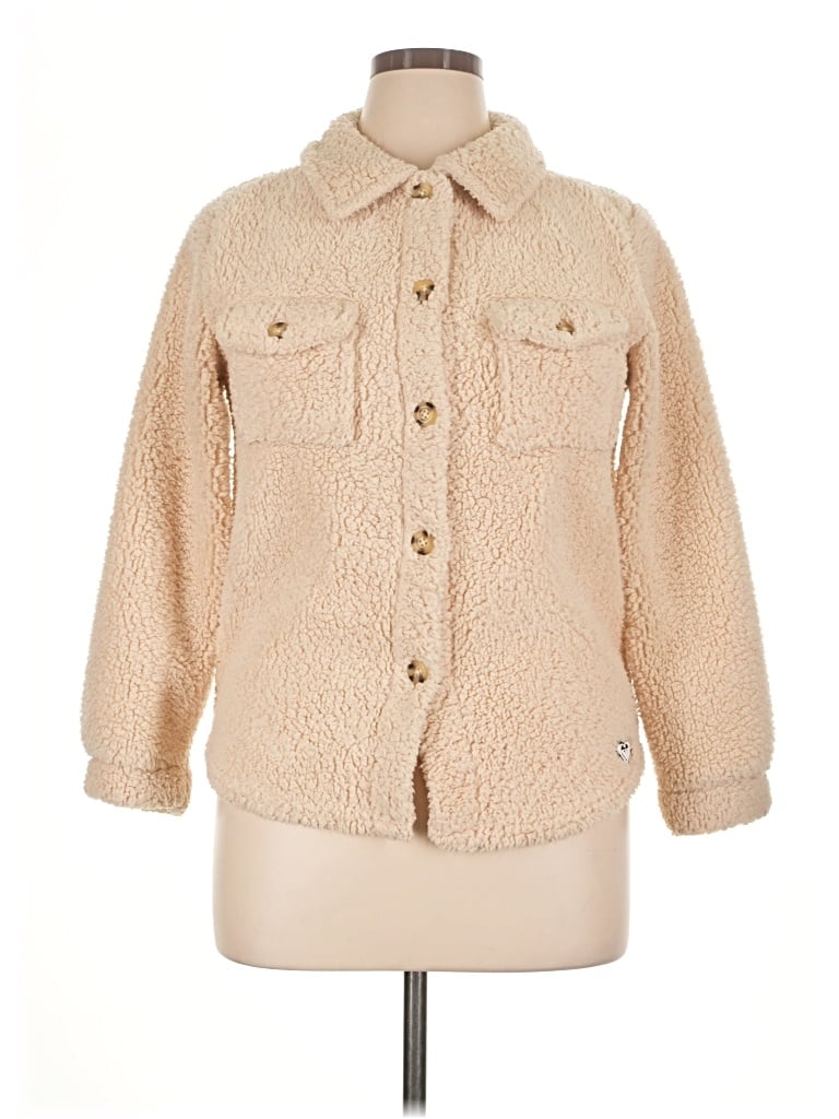 Pre-owned Roxy Cardigan Sweater In Tan