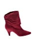 Mixit Burgundy Ankle Boots Size 9 1/2 - photo 1