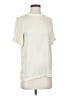 Leith 100% Polyester Ivory Short Sleeve Blouse Size XXS - photo 1
