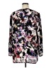 Chaus 100% Polyester Floral Black Long Sleeve Blouse Size XL - photo 2