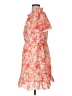 Unbranded Paisley Orange Cocktail Dress Size L (estimated) - photo 5