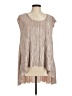 The Odells 100% Polyester Metallic Silver Sleeveless Blouse Size M - photo 1