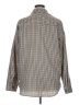 Unbranded 100% Polyester Houndstooth Brown Long Sleeve Blouse Size XL - photo 2