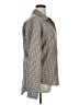 Unbranded 100% Polyester Houndstooth Brown Long Sleeve Blouse Size XL - photo 4