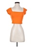 Shein Orange Short Sleeve Top Size 4 - photo 1