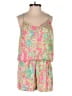 Lilly Pulitzer 100% Polyester Tropical Pink Romper Size XS - photo 1