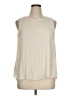 Ann Taylor LOFT 100% Polyester Ivory Sleeveless Blouse Size XL - photo 1