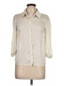 Monteau 100% Polyester Ivory 3/4 Sleeve Blouse Size L - photo 1