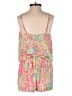 Lilly Pulitzer 100% Polyester Tropical Pink Romper Size XS - photo 2