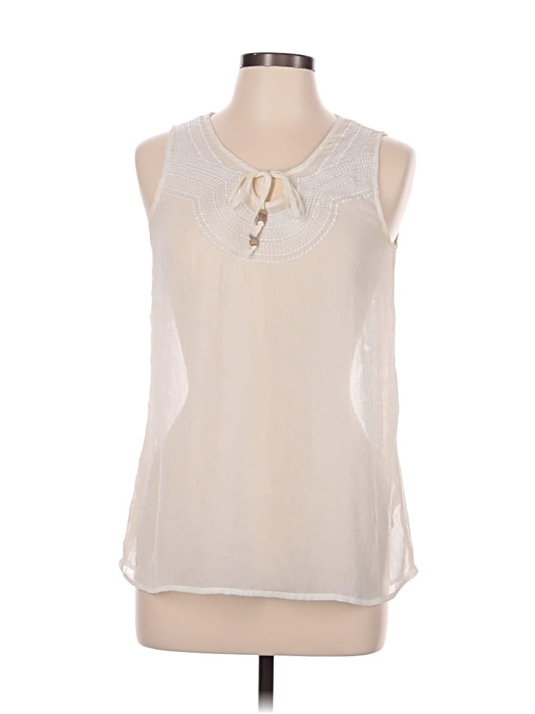 Pre-owned Maurices Sleeveless Blouse In Ivory