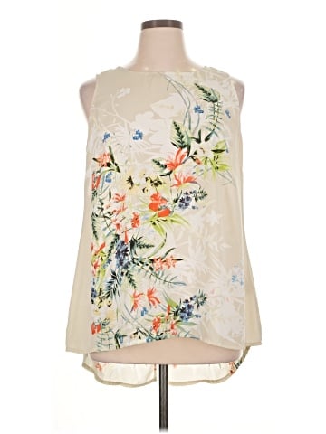 Rose + Olive Sleeveless Blouse (view 1)