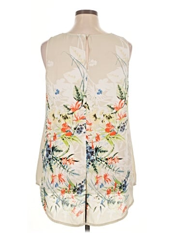 Rose + Olive Sleeveless Blouse (view 2)