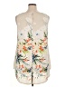 Rose + Olive 100% Polyester Ivory Sleeveless Blouse Size 1X - photo 2