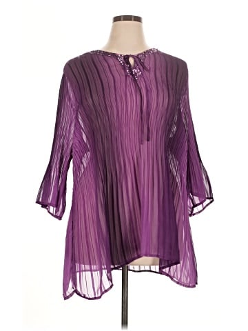 Maggie Barnes 3/4 Sleeve Blouse (view 1)