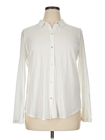 Eileen Fisher Long Sleeve Button-Down Shirt (view 1)