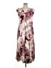 DKNY 100% Polyester Print Tan Casual Dress Size XL - photo 1