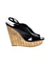 Jessica Simpson 100% Leather Black Wedges Size 9 1/2 - photo 1