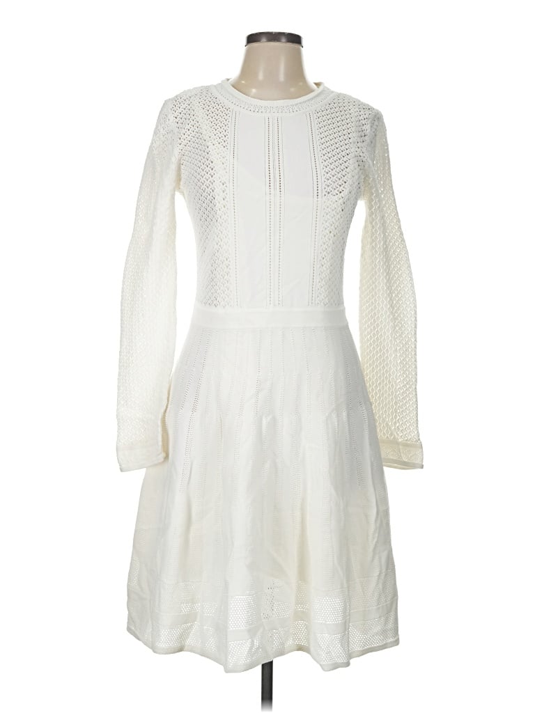Pre-owned Bcbgmaxazria Casual Dress In Ivory