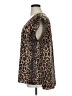 14th & Union 100% Polyester Animal Print Brown Short Sleeve Blouse Size XL - photo 5