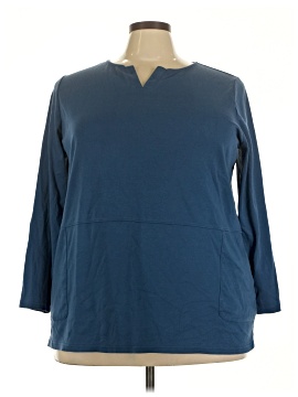 Lands' End 3/4 Sleeve T-Shirt (view 1)