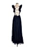 Lulus 100% Polyester Blue Cocktail Dress Size L - photo 2