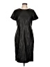 Ann Taylor 100% Polyester Black Casual Dress Size 12 - photo 1