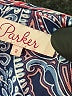 Parker 100% Silk Paisley Blue Casual Dress Size 2 - photo 7
