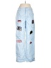 Forever 21 100% Cotton Graphic Blue Casual Pants Size M - photo 1