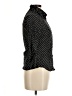 Ninety 100% Cotton Polka Dots Black 3/4 Sleeve Button-Down Shirt Size M (petite) - photo 4