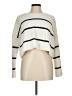 Moon & Madison Stripes Ivory Pullover Sweater Size M - photo 1
