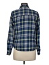 Coupé Collection 100% Cotton Plaid Blue Long Sleeve Button-Down Shirt Size M (estimated) - photo 2